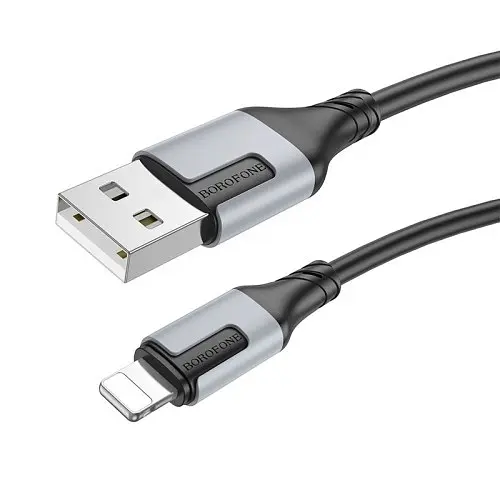 Кабель BOROFONE BX101 Creator for Lightning 2,4A/1m чорний - фото 2
