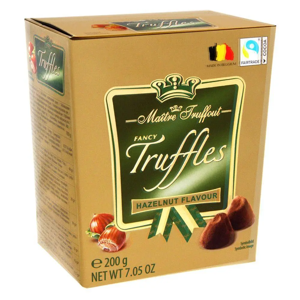 Цукерки трюфельні Maitre Truffout Fancy Truffles Hazelnut Flavour 200 г
