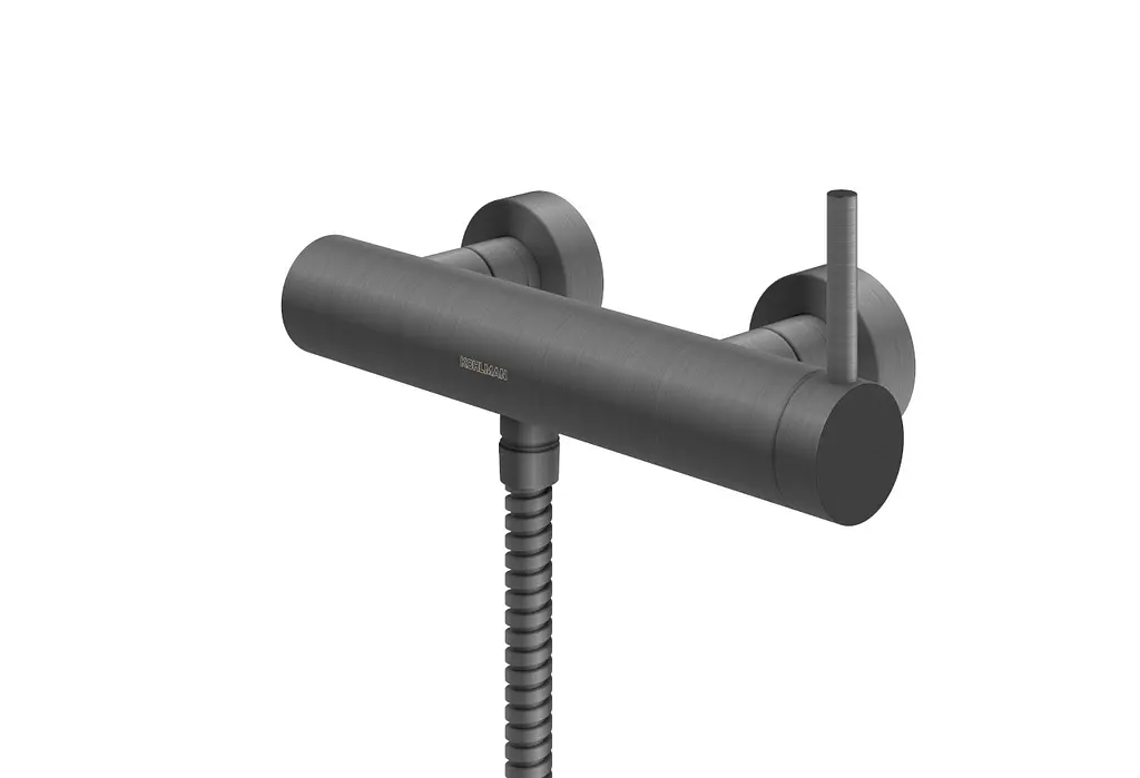 Змішувач для душу Kohlman Axel graphite настінний KPL-QW120AG, Графит - фото 2