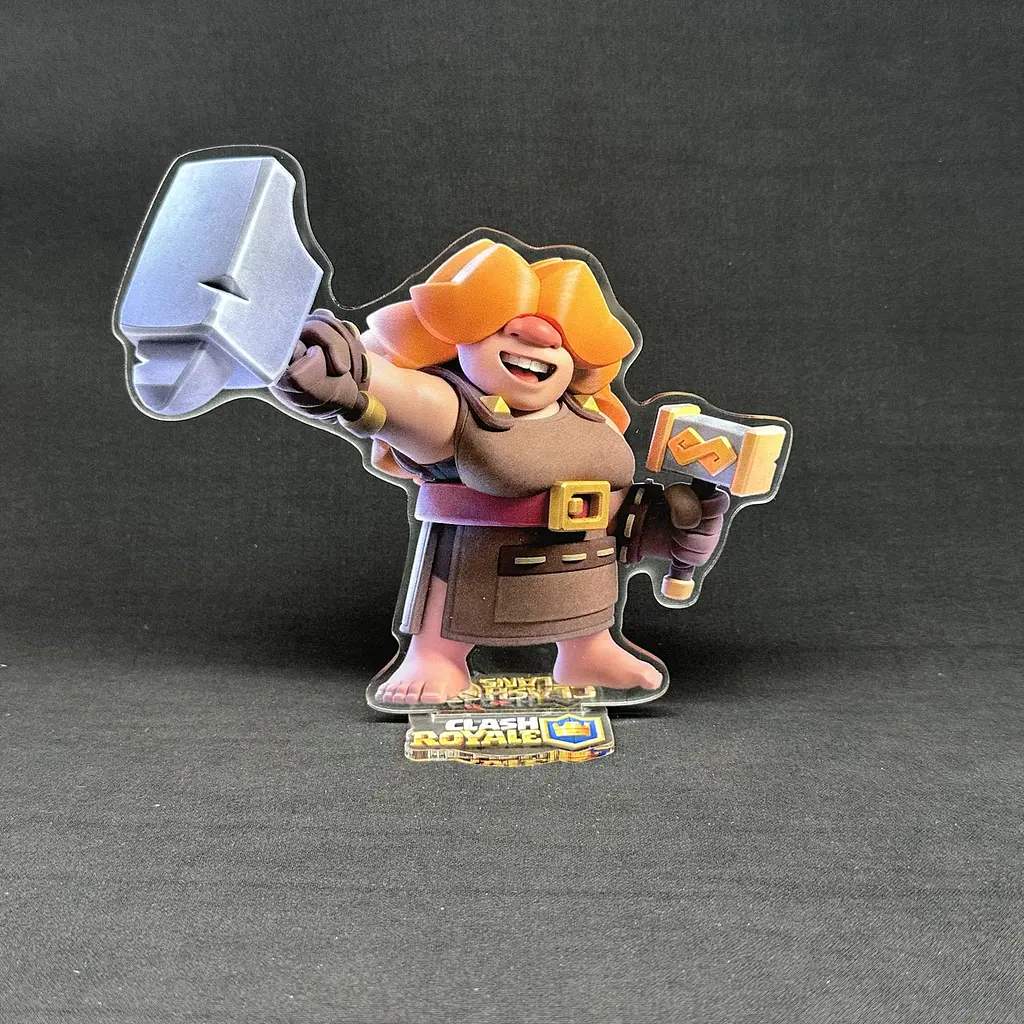 Акрилова колекційна фігурка Clash of Clans, Clash Royale Рунічна гігантка 15 см - фото 2