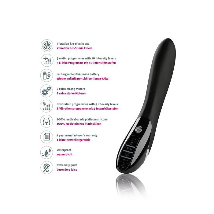 Вібратор з електростимуляцією Mystim Electric Eric eStim Black, міостимулятор - фото 7