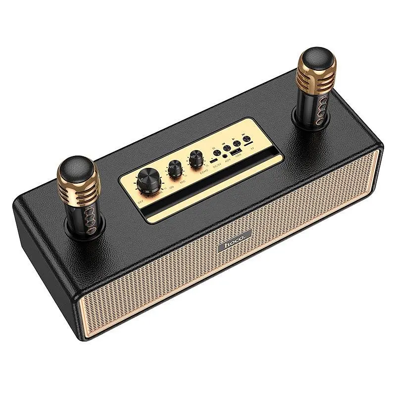 Акустика караоке Hoco BS63 Graceful wireless dual-mic BT5.4 бездротова з 2 мікрофонами - фото 3
