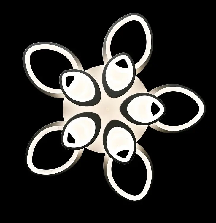 Люстра стельова LED Splendid Ray L78365/5+5, 240W, білий, сучасний стиль з пультом - фото 5