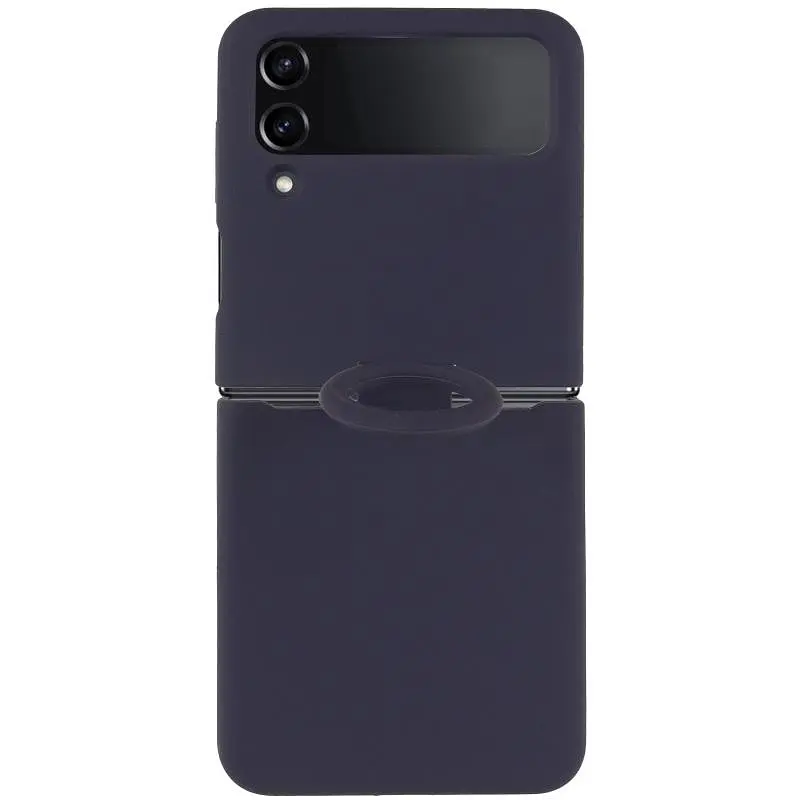 Чохол Foldables Silicone Cover Lakshmi (AAA) для Samsung Galaxy Z Flip4 Темно-синій / Midnight blue - фото 2