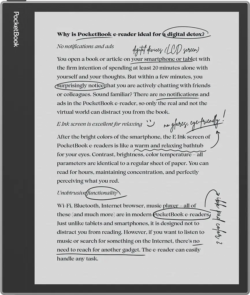 Електронна книжка PocketBook InkPad Eo(PB1042) Mist Grey - фото 4