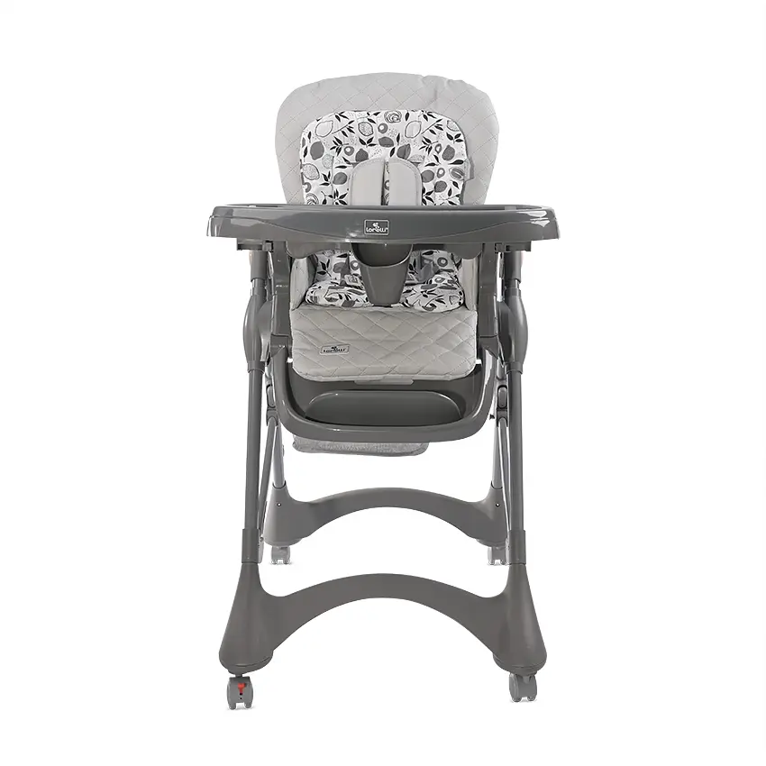 Детский регулируемый стульчик для кормления младенцев Bellissimo Cool Grey Pu Leather Lorelli Светло-серый - фото 2