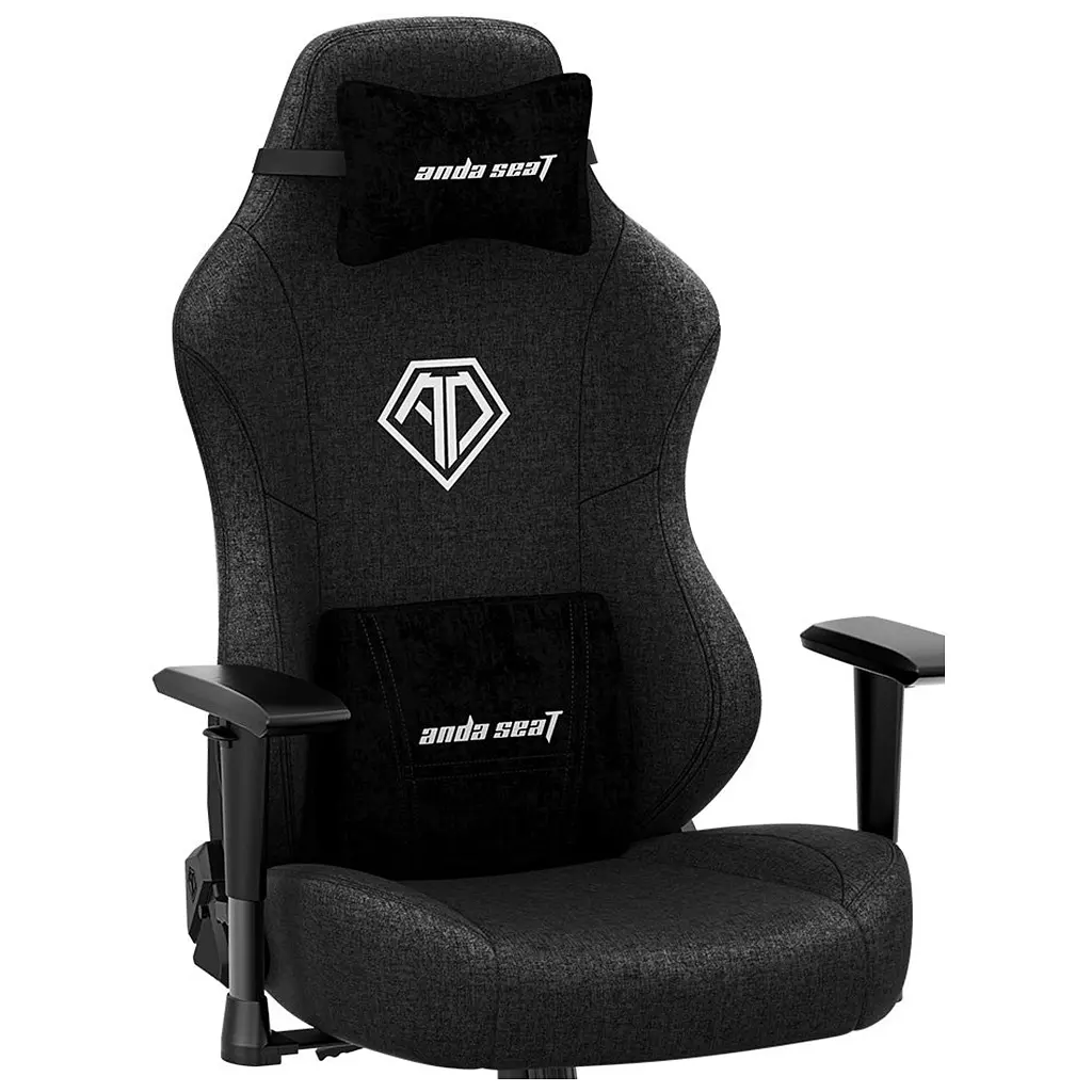 Крісло ігрове Anda Seat Phantom 3 Fabric Size L Black (AD18Y-06-B-F) - фото 8