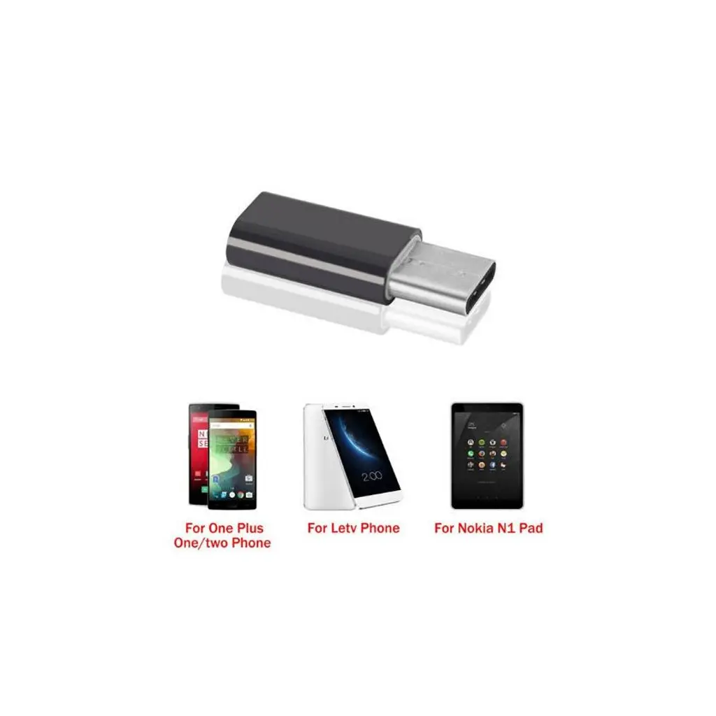 Перехідник Type-C to Micro USB Lapara (LA-Type-C-MicroUSB-adaptor black) - фото 6