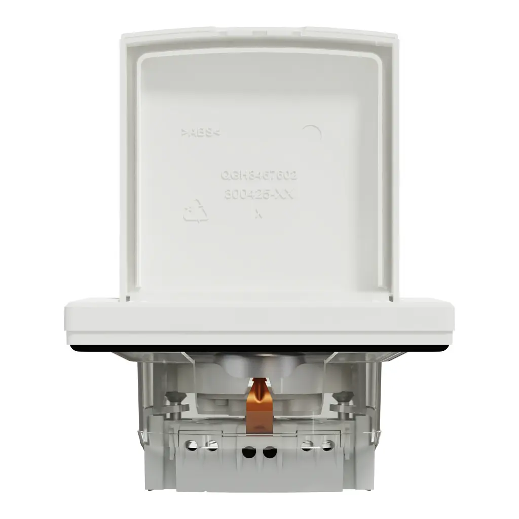 Розетка Schneider Electric ASFORA з кришкою IP44, біла (EPH3100321) - фото 6