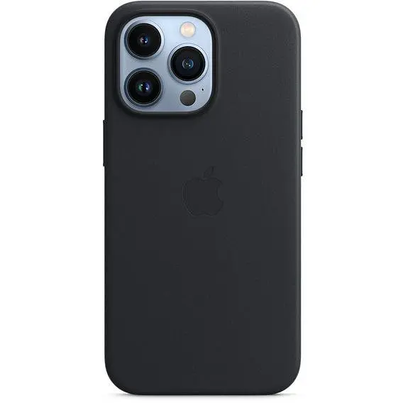 Чехол Leather Case с MagSafe для Apple iPhone 13 Pro Midnight (MM1H3) [61209] - фото 4