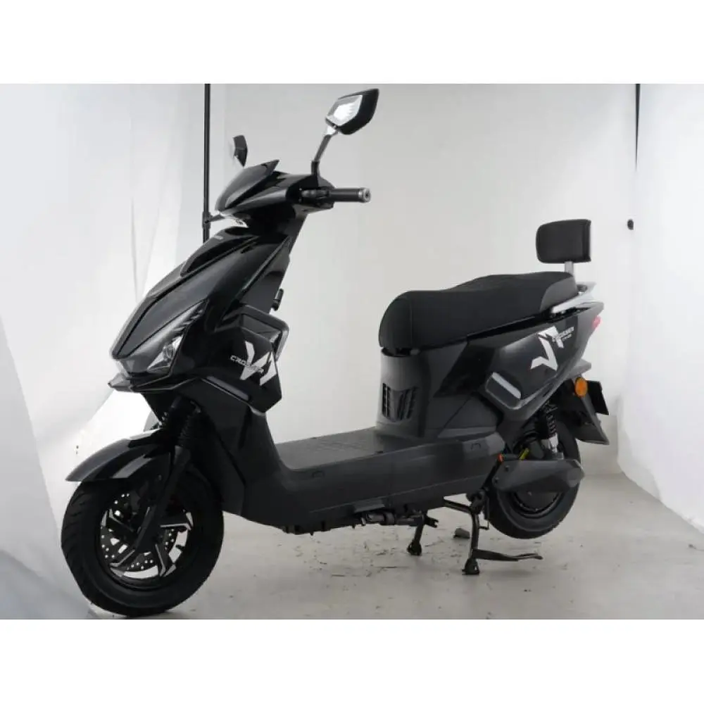 Электроскутер Двухместный Crosser CR23 (2500W, 72V/23Ah) Черный - фото 2