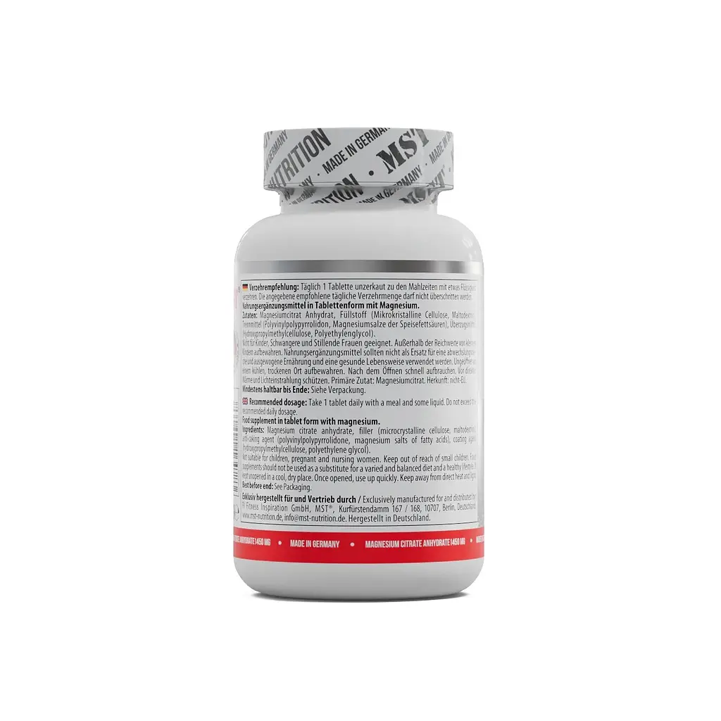 Цитрат магния MST Nutrition Magnesium Citrate 200 mg, 90 таблеток - фото 3