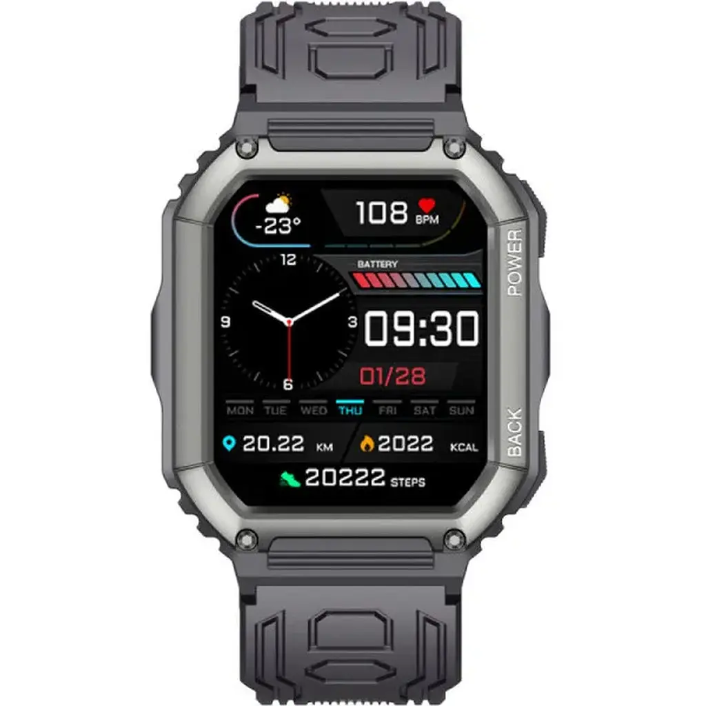 Smart Watch Gelius Pro Tactical Navy GP-SW007 IP68 black UA - фото 5