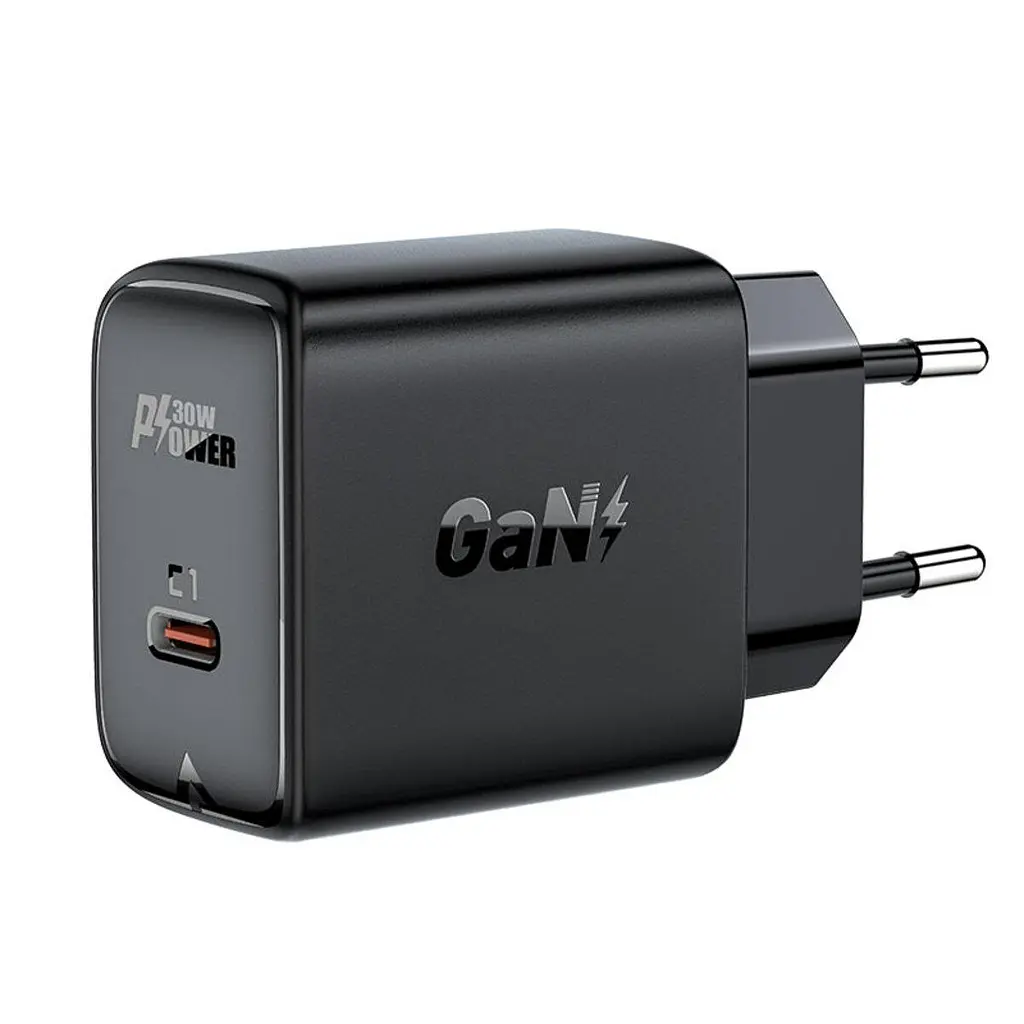 Сетевое зарядное устройство для Acefast a21 30 W gan single usb-c charger black - фото 2