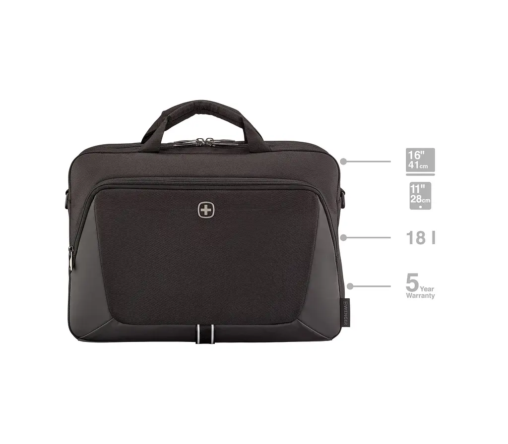 Сумка для ноутбука, XE Brief 16", чорна Wenger teh0014592 - фото 4