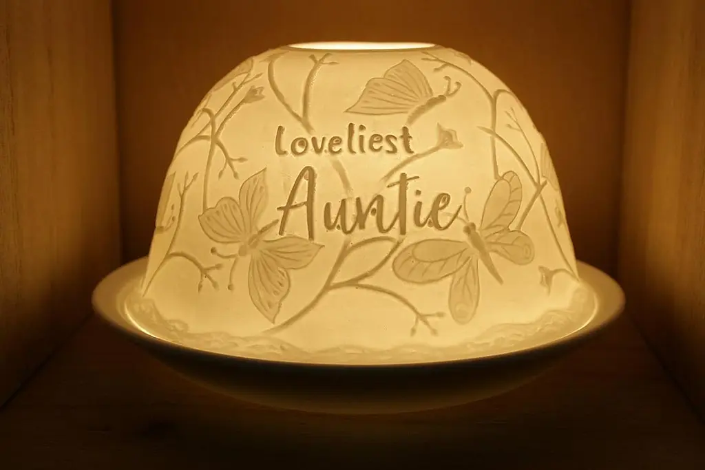 Nordic Lights Lovelistes Auntie Bone Порцеляновий свічник з абажуром для чаю, подарунок 62352 - фото 2
