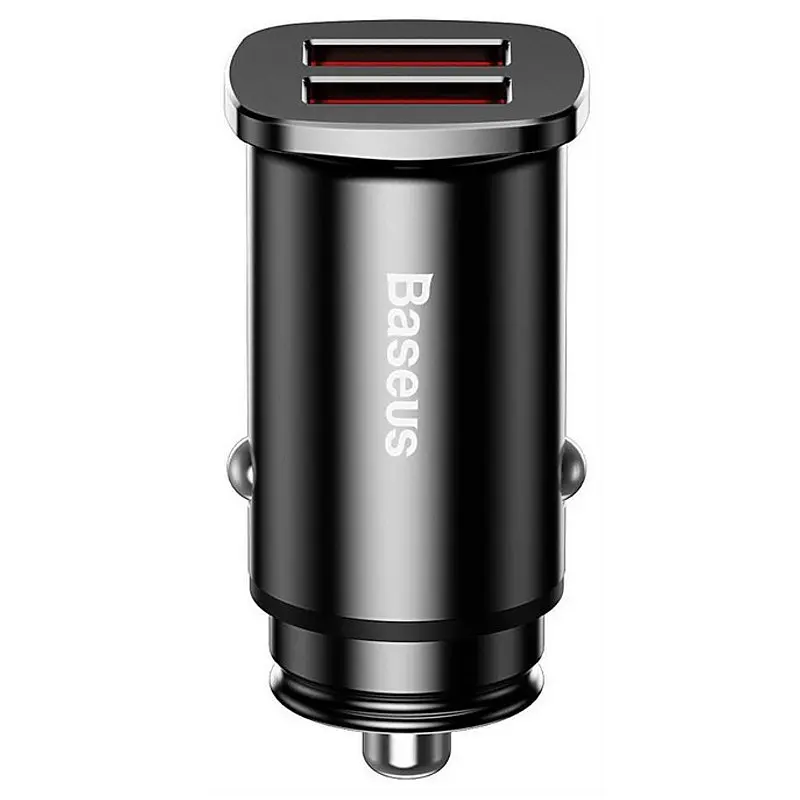 АЗП Baseus Square Metal QC3.0 30W (2USB-A) (CCALL-DS) Чорний - фото 3