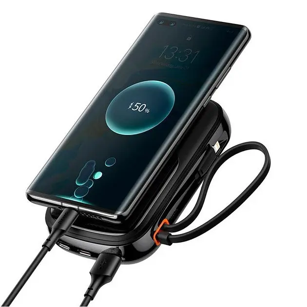 Портативний акумулятор - зовнішня батарея Baseus Qpow Pro (With Lightning Cable) 20000mAh 20W 5A (PPQD060201) - фото 3