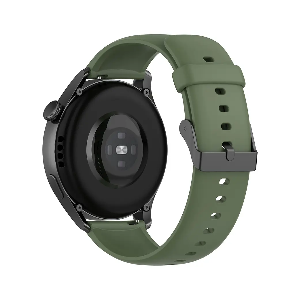 Силіконовий ремінець для смарт-годин BeWatch HW Huawei Watch 22 мм Хакі (102HW10) - фото 5