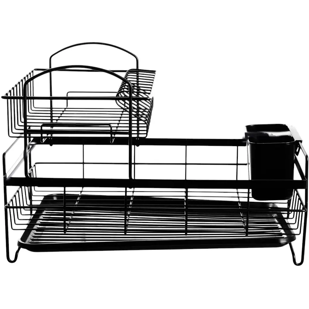 Сушка для посуду Ringel Raum багатоярусна чорна метал 44.3x31x30 см (RG-022b) - фото 2