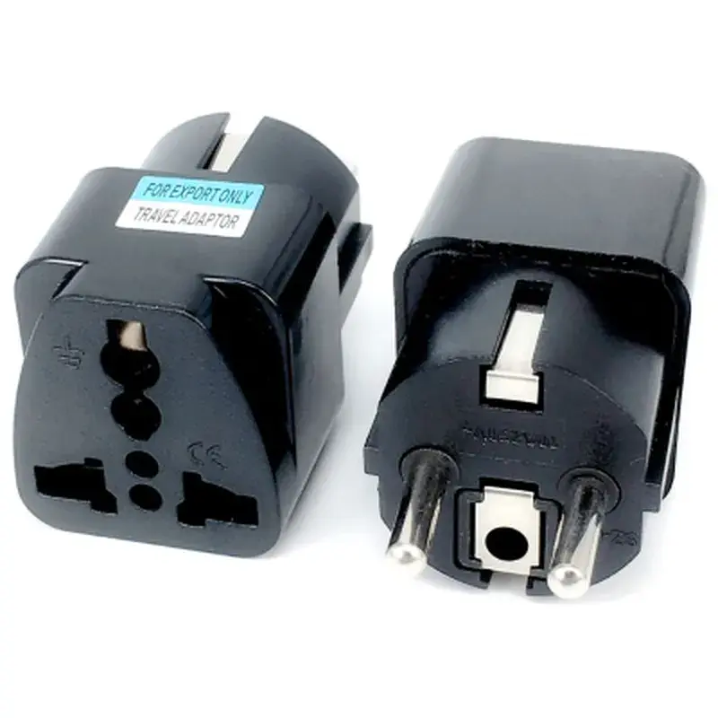 Перехідник US/UK/AU to EU Dynamode (EU Adapter black) - фото 3