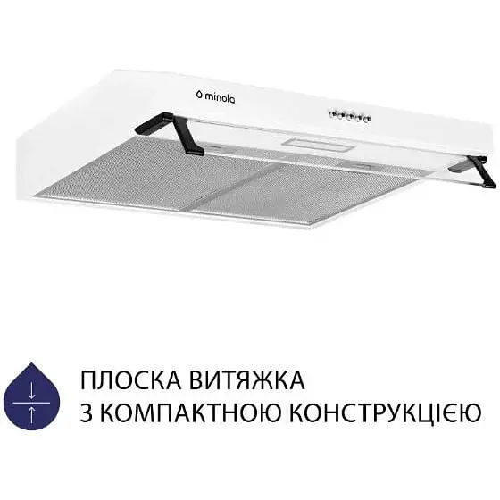 Витяжка Minola HPL 514 WH (пласка) - фото 2