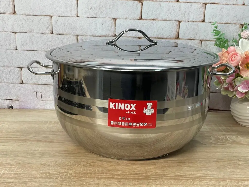 Каструля O.M.S. Collection Kinox 40 см 23 л - фото 3