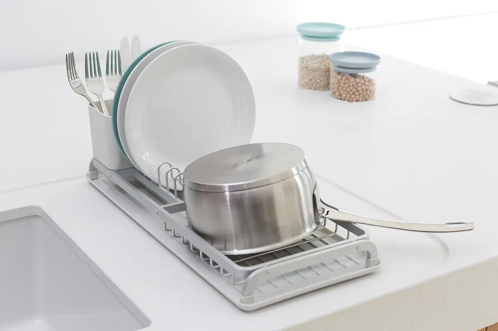 Сушарка для посуду Brabantia, 46,3х20х12,5 см, світло-сірий (117282) - фото 4