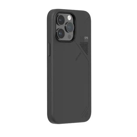 Еко чохол Aulumu A15 Vegan Leather Case Black для iPhone 15 Pro - фото 3
