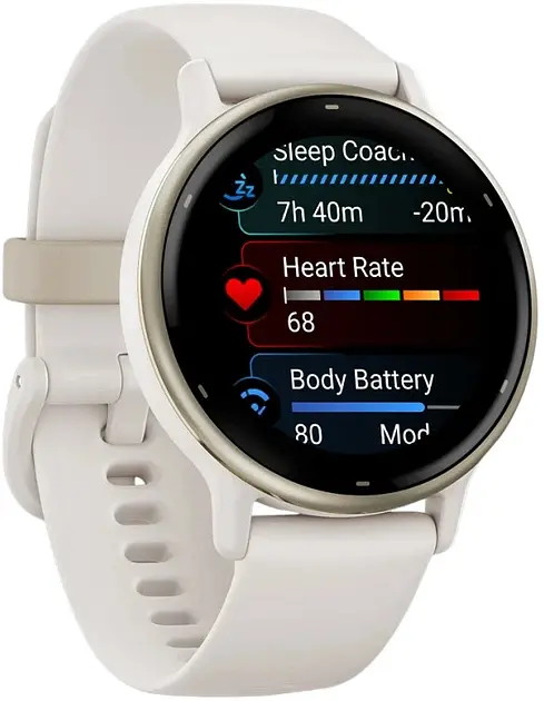 Смарт-часы Garmin Vivoactive 5 Cream Gold Aluminum Bezel with Ivory Case and Silicone Band (010-02862-11/5B) - фото 6