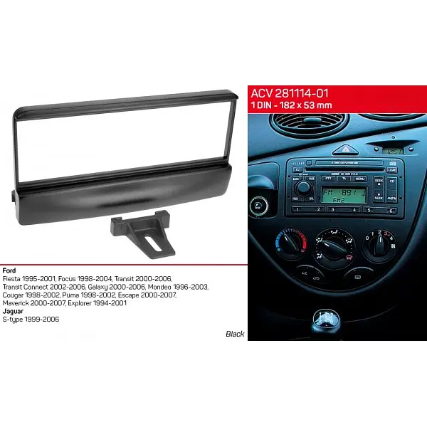 Переходная рамка Ford Transit, Fiesta, Focus, Galaxy, Mondeo ACV 281114-01 - фото 4
