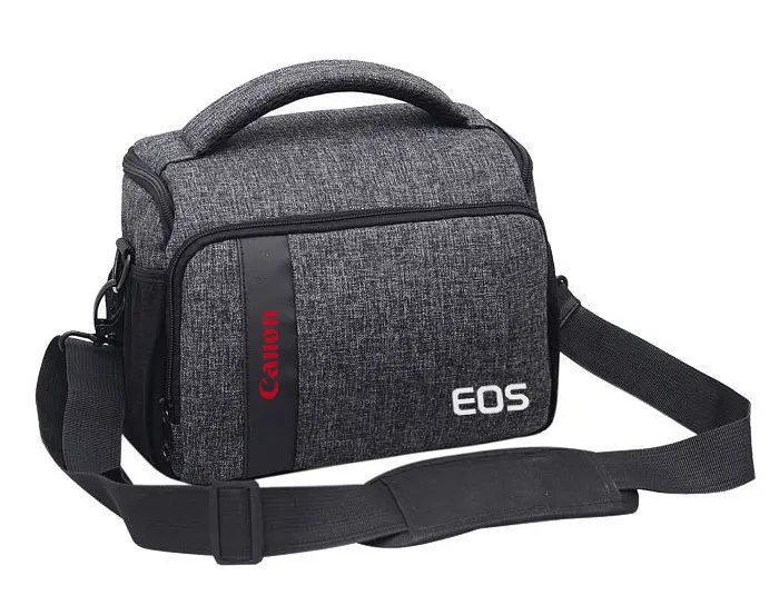 Сумка до фотоапарата Canon EOS + дощовик Сірий із чорним (IBF057SB)
