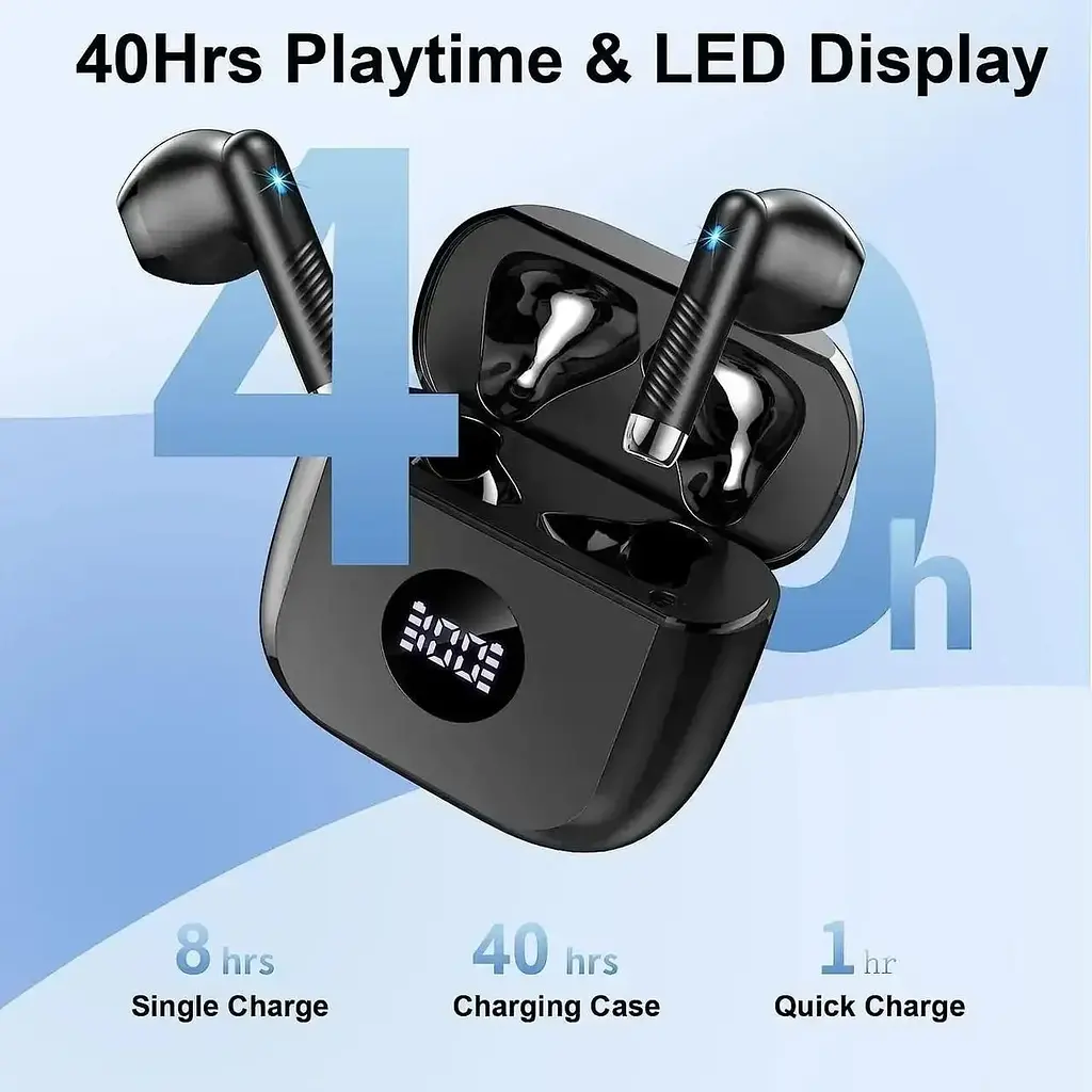 Бездротові навушники TWS Jxrev J53 Bluetooth 5.3 USB-C з мікрофоном - фото 7