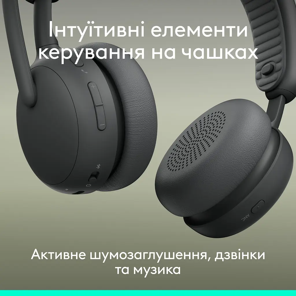 Bluetooth-гарнітура Logitech Zone Wireless 2 ES Graphite (981-001503) - фото 8