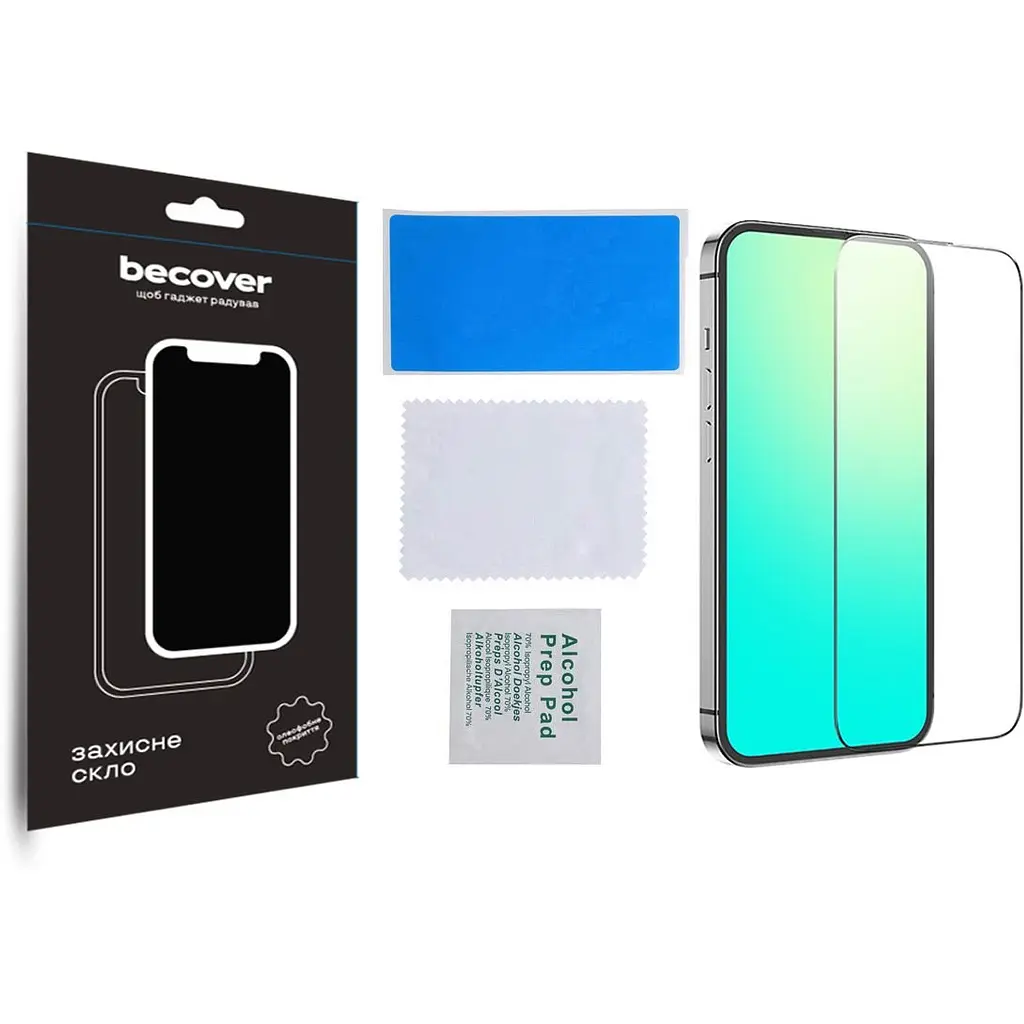 Защитное стекло BeCover для Apple iPhone 15 Black (709719) - фото 2
