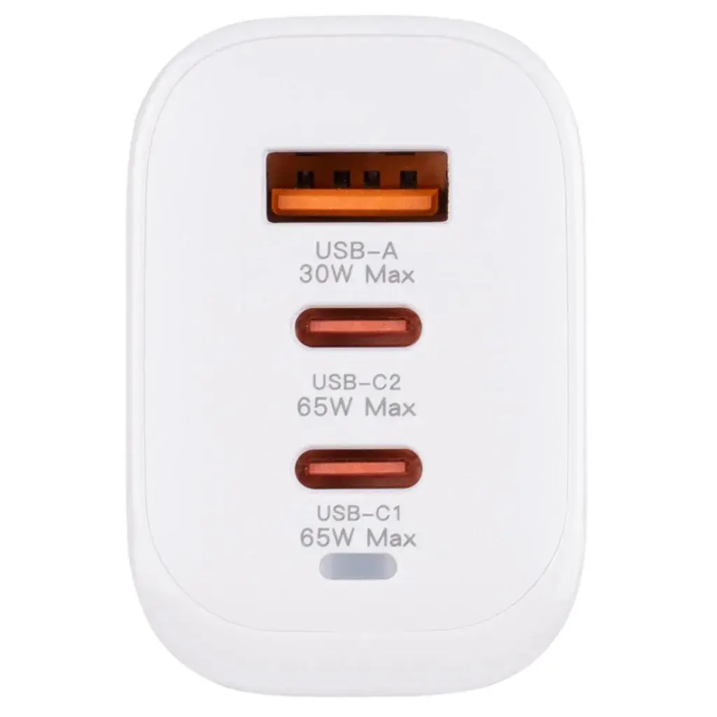 Зарядное устройство для XoKo 2xUSB-C PD65W + 1xUSB QC3.0 GaN white (XK-QC-630) - фото 8