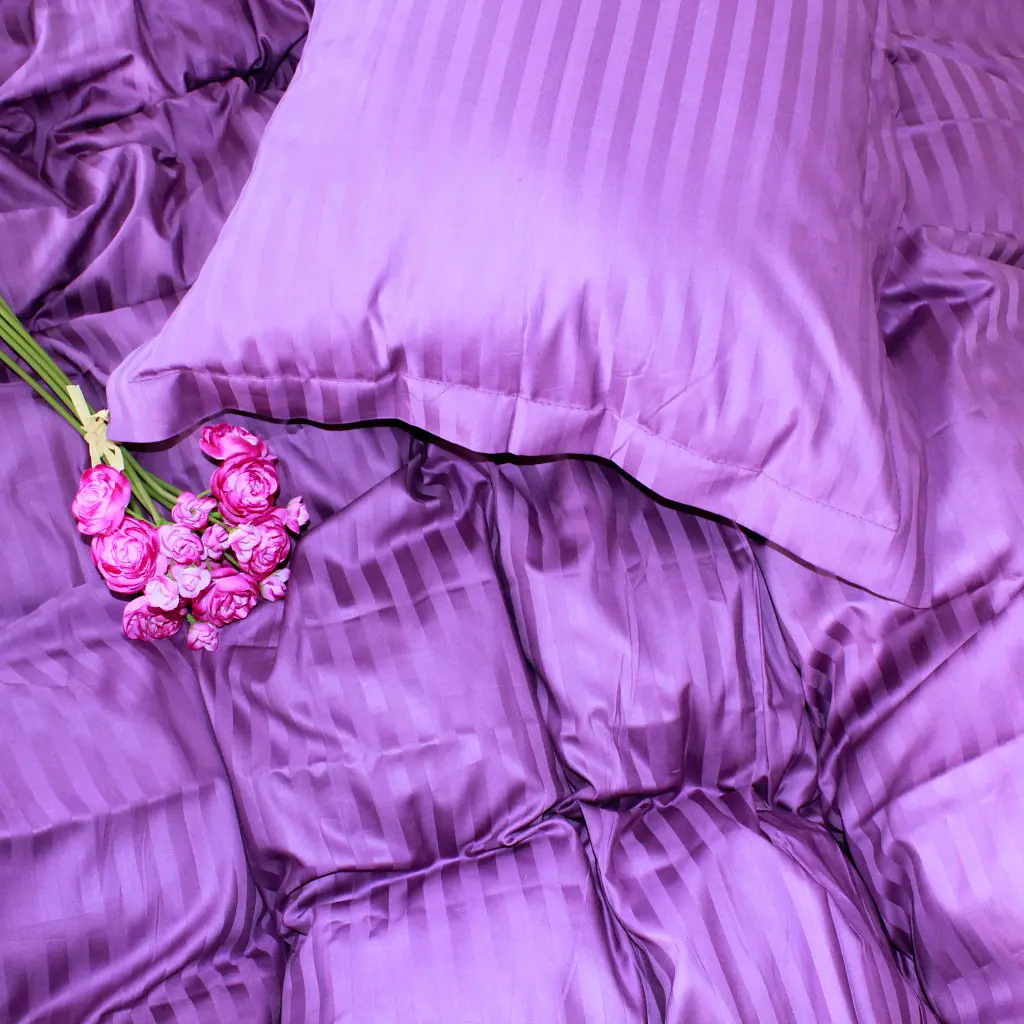 Постільна білизна MirSon Satin 30-0009 Purple 160х220 Сімейний (2200005250754) - фото 4