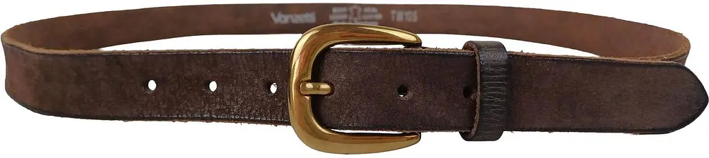 Жіночий шкіряний ремінь Vanzetti RMT226 вінтажний матовий 2,8 см Темно-коричневий - фото 8
