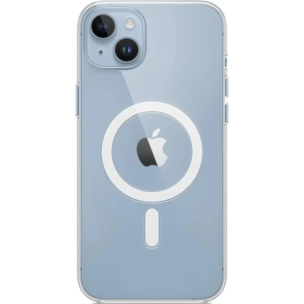 Оригинальный противоударный чехол Apple Clear Case MagSafe для iPhone 14 Plus (6.7") Прозрачный (MPU43ZE/A) - фото 9