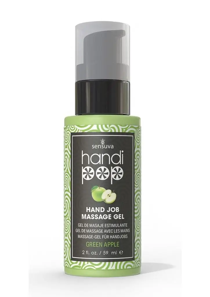 Гель для мануальних та оральних ласок Sensuva - Handipop Green Apple (59 мл) Sensuva SO9824 97371