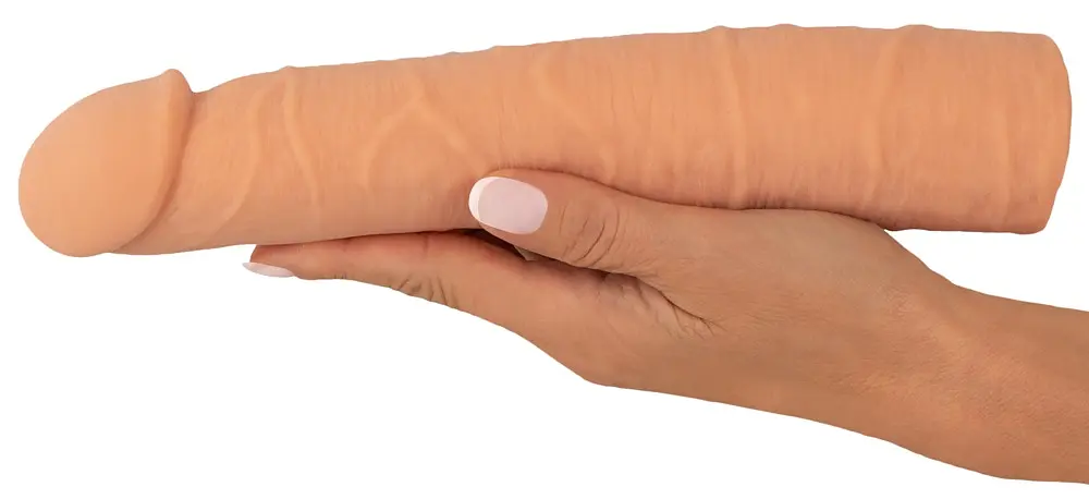 Насадка на член - Nature Skin Extension Sleeve +7 см - фото 7