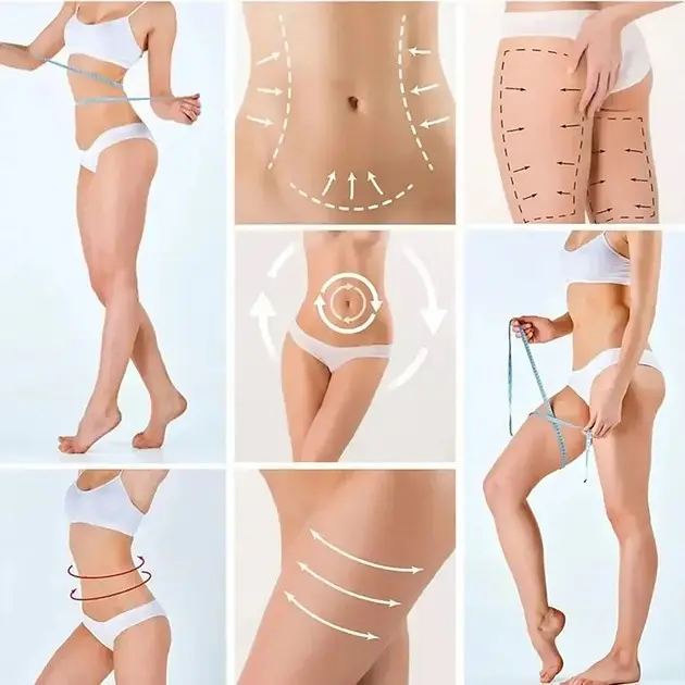 Масажер роликовий антицелюлітний для тіла Beauty Body Innovation 4в1 від мережі 25вт 4 насадки - фото 3