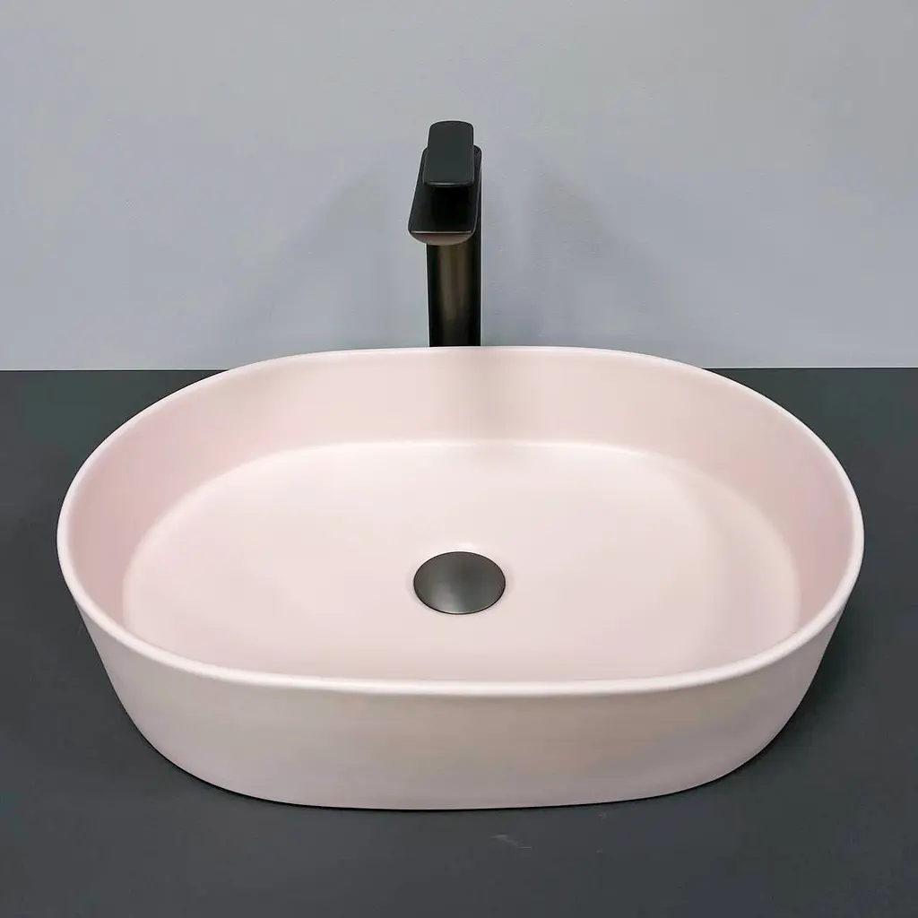 Умивальник VBI Verona 50 pink matt накладний VBI-011316, Цветной - фото 2