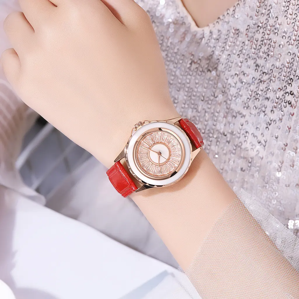 Жіночий наручний годинник 2172RGRD Rose Gold-Red Skmei acs0030200 - фото 3