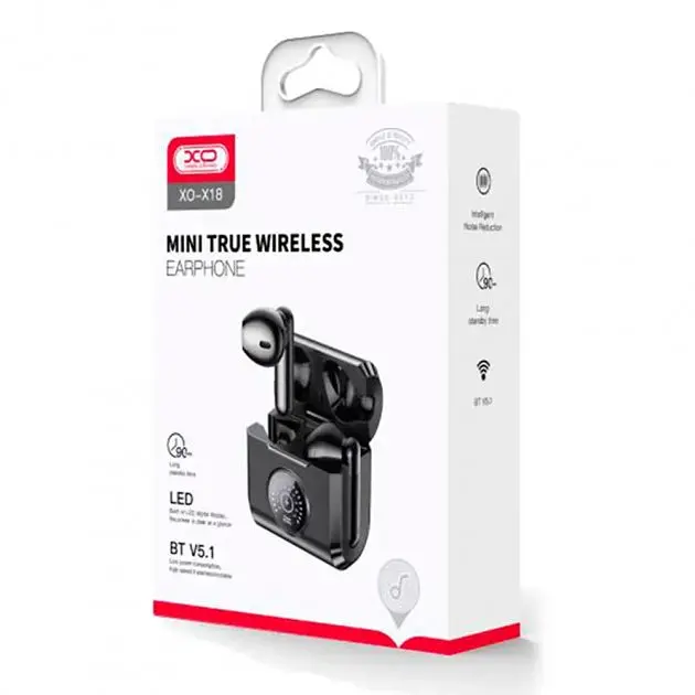 Bluetooth гарнитура XO X18 (черный) - фото 4