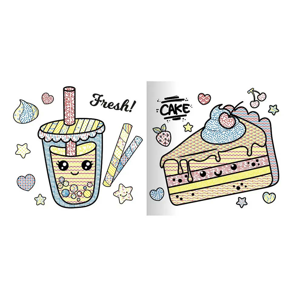 Водна розмальовка "Нямчики" Апельсин РМ-95-03 серія "MINI Water Book" - фото 2