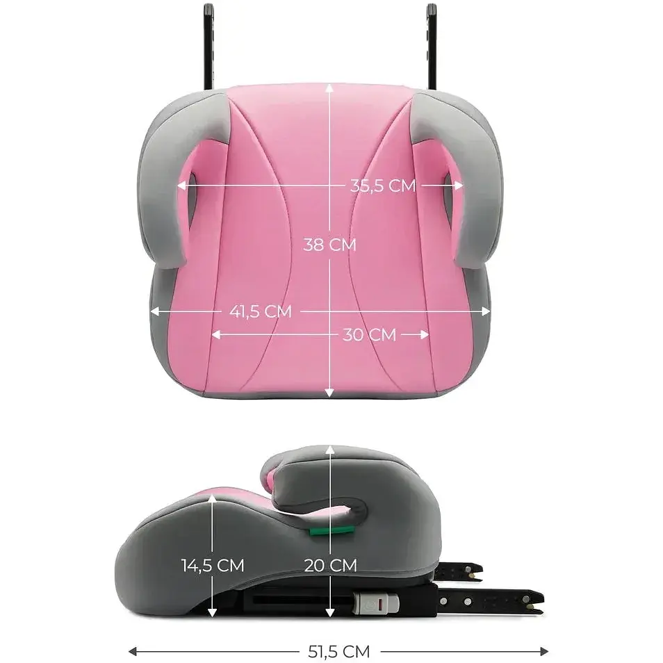Автокресло бустер Kinderkraft I-Boost I-Size Pink - фото 3