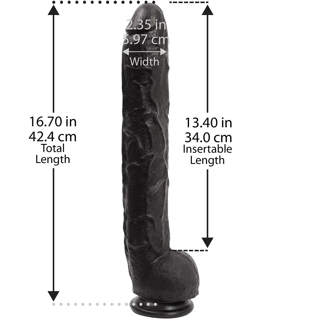 Фалоімітатор Doc Johnson Dick Rambone Cock, чорний - фото 5
