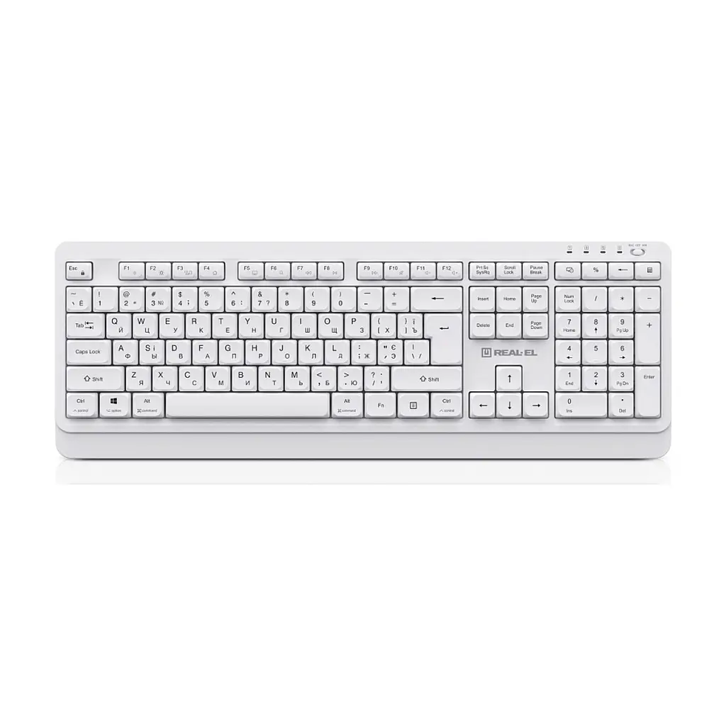 Клавіатура REAL-EL RK-761W Wireless White (EL123100059)