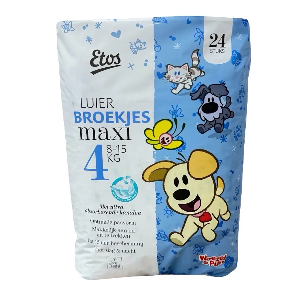 Підгузки-трусики Etos 4 Maxi (8-15 кг), 24 шт